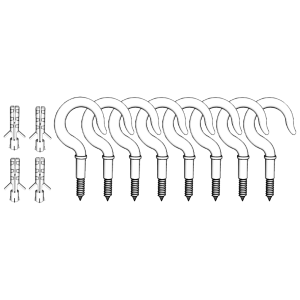 Befestigungsset für HOFA Deckensegel - 2 x 4 Stk.